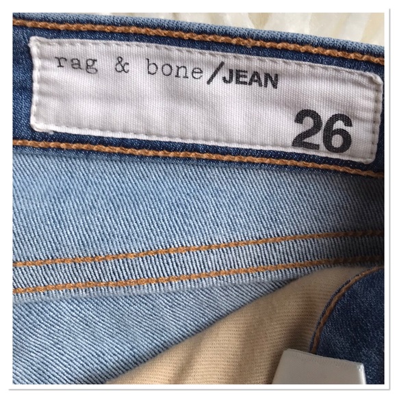 Rag & Bone Ankle Skinny Fit Jeans Mid Rise Blue Denim Size 26 - Picture 10 of 12